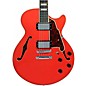 D'Angelico Premier SS Semi-Hollow Electric Guitar with Stopbar Tailpiece Fiesta Red thumbnail
