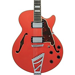 D'Angelico Premier SS Semi-Hollow Electric Guitar With Stairstep Tailpiece Fiesta Red