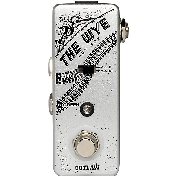 Open Box Outlaw Effects Wye ABY Switcher Pedal Level 1