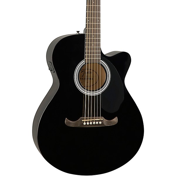 Fender FA-135CE Concert Acoustic-Electric Guitar Black