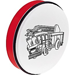 Nino Customizable ABS Hand Drum with Fire Truck Design