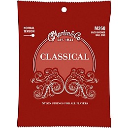 Martin M260 Classical Normal Tension 80/20 Bronze Ball-End Strings