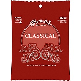 Martin M260 Classical Normal Tension 80/20 Bronze Ball-End Strings