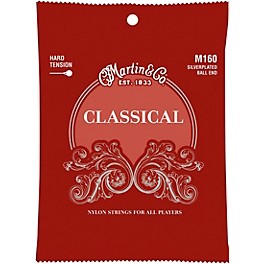 Martin M160 Classical Hard Tension Silverplated, Ball Ended Strings