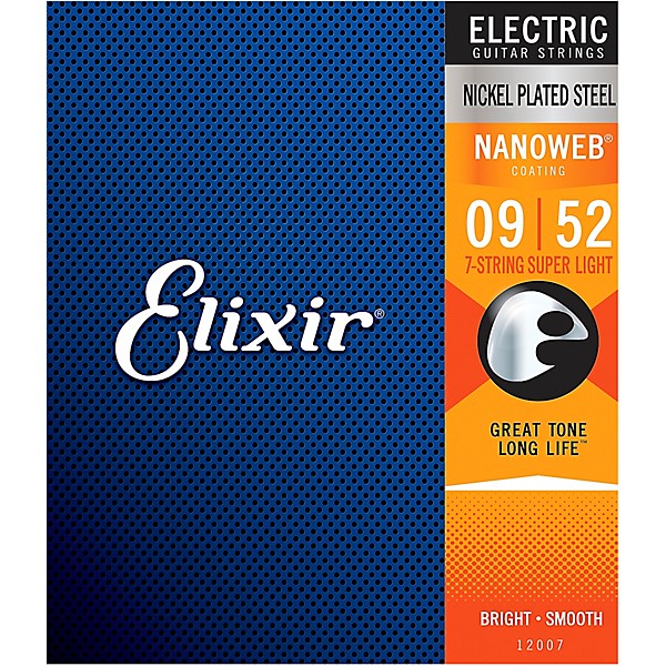 Elixir 7-String Electric Guitar Strings with NANOWEB Coating