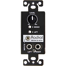 Radial Engineering Stagebug SB5W Wall Mounted Multimedia Stereo DI box