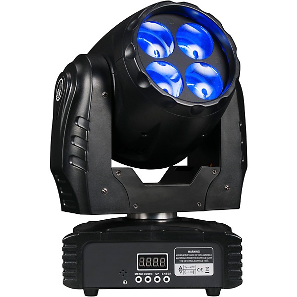 Eliminator Lighting Stealth Craze Moving-Head Mini Beam Light with Color Wheels Black