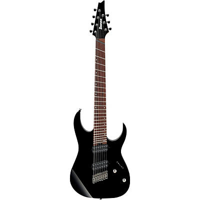 Ibanez Rgms7 Multi-Scale 7-String Electric Guitar Black for sale