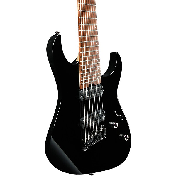 Ibanez RGMS8 Multi-Scale 8-String Electric Guitar Black