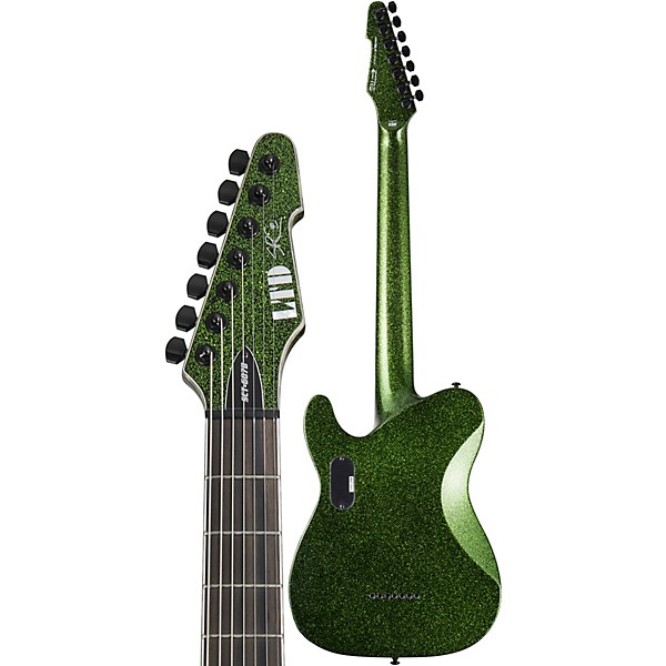 Open Box ESP LTD Stef Carpenter SCT-607 Baritone Electric Guitar Level 2 Green 194744010460