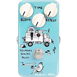 Open Box Animals Pedal Relaxing Walrus Delay Effects Pedal Level 1