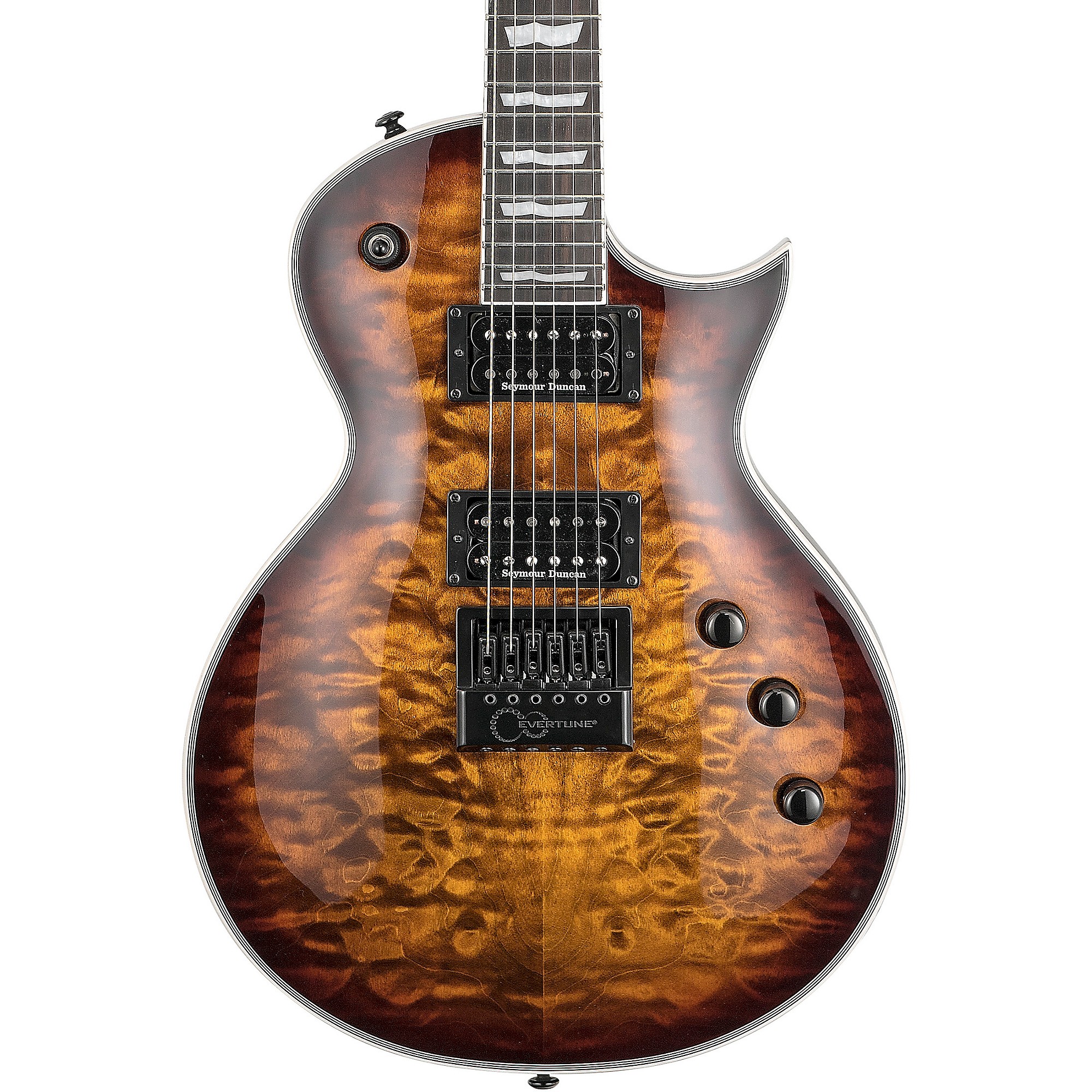 ESP LTD EC-1000 EverTune Electric Guitar Dark Brown Sunburst