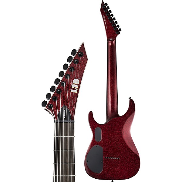 ESP LTD Stef Carpenter SC-608 Baritone Electric Guitar Red Sparkle