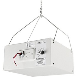 Atlas Sound M1000 8" Dual Cone Sound Masking Speaker with Transformer and Enclosure (White)