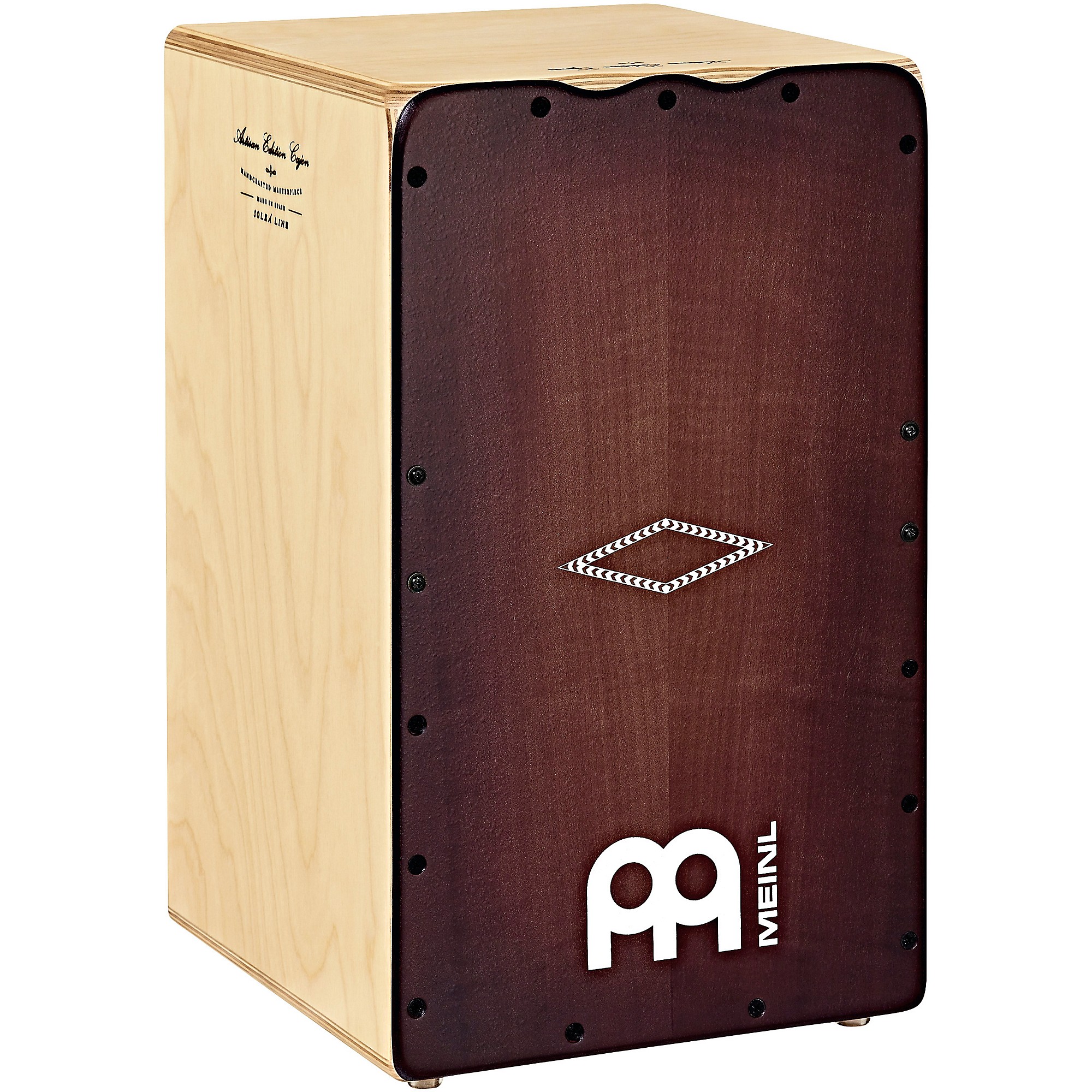 MEINLカホン Artisan Edition Cajon SoleaLine MEINL Artisan Edition Solea Line Cajon With Dark Red Burst