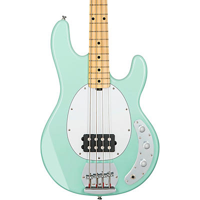 Sterling By Music Man Stingray Ray4 Maple Fingerboard Electric Bass Guitar Mint Green White Pickguard for sale