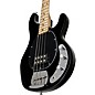 Sterling by Music Man StingRay RAY4 Maple Fingerboard Electric Bass Guitar Black Black Pickguard