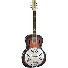 Open Box Gretsch Guitars G9220 Bobtail Round-Neck Resonator Guitar, Spider Cone Level 1 2-Color Sunburst