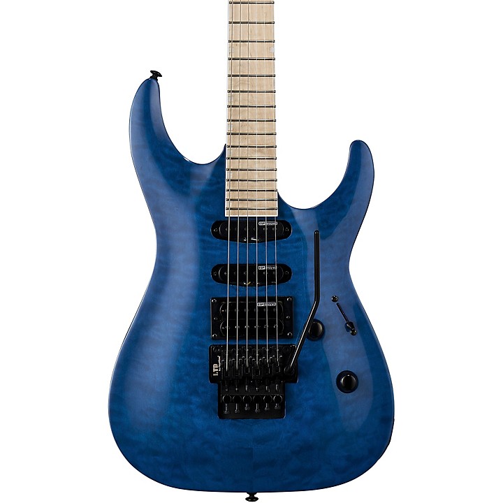 ESP LTD MH-203QM Electric Guitar See-Thru Blue | Guitar Center