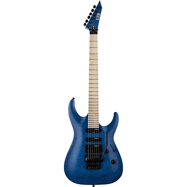 ESP LTD MH-203QM Electric Guitar See-Thru Blue | Guitar Center