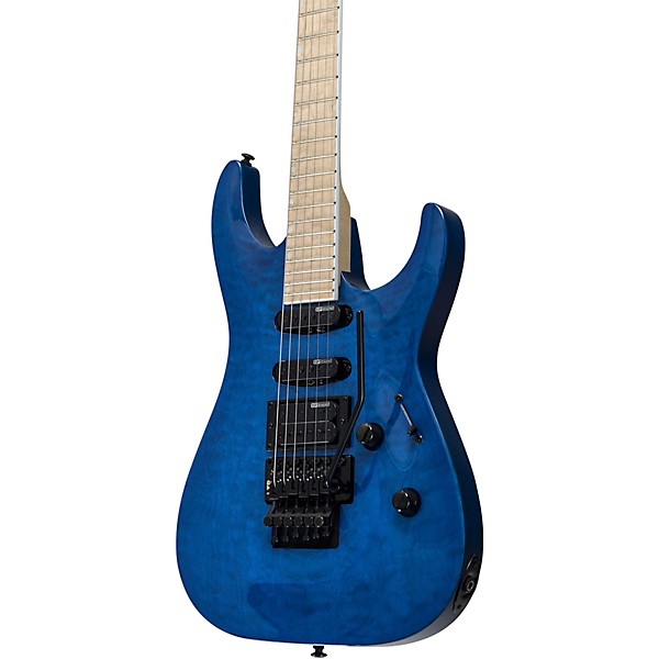 ESP LTD MH-203QM Electric Guitar See-Thru Blue