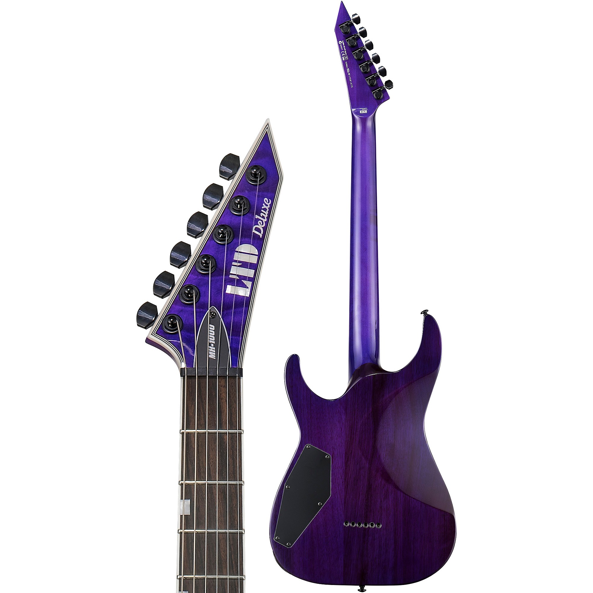 ESP LTD MH-1000NT Electric Guitar See-Thru Purple | Guitar Center