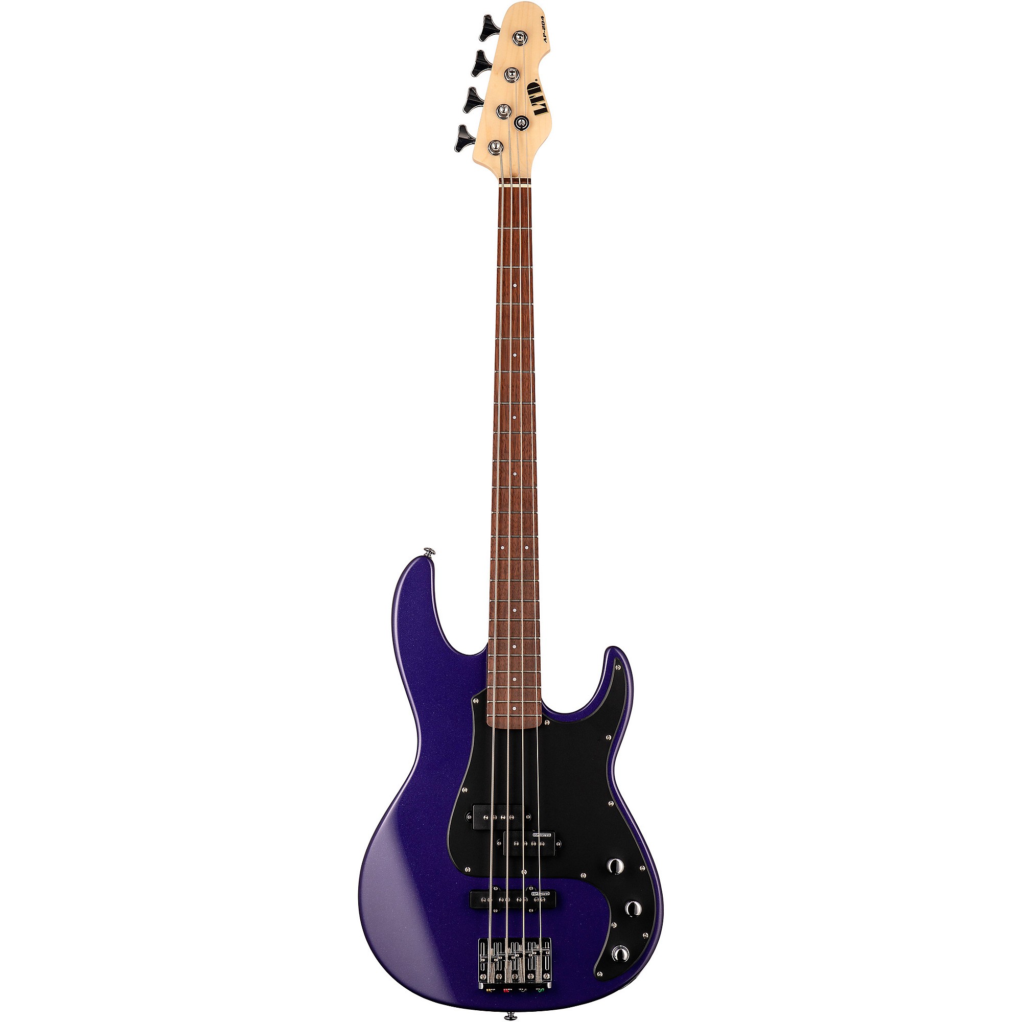 ESP LTD AP-204 Electric Bass Guitar Purple Metallic Black ESP LTD AP-204 Electric Bass Guitar Purple Metallic Black