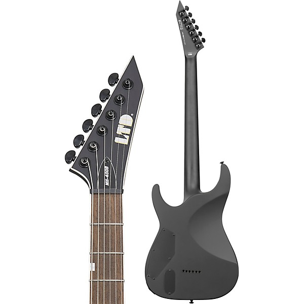 Open Box ESP LTD MH-400B Baritone Electric Guitar Level 1 Black Satin