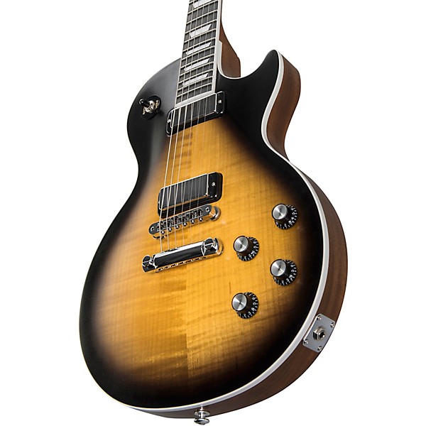 Open Box Gibson 2018 Limited Run Les Paul Deluxe Player Plus Electric Guitar Level 2 Satin Vintage Sunburst 190839463111