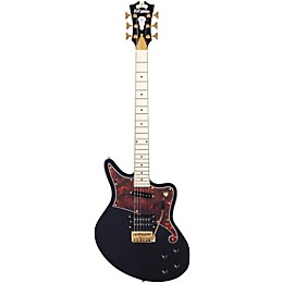 D'Angelico Deluxe Series Bedford Electric Guitar with Tremolo Tailpiece Black