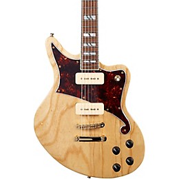 Open Box D'Angelico Deluxe Series Bedford Electric Guitar with P-90s and Stopbar Tailpiece Level 1 Natural Swamp Ash