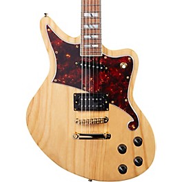 D'Angelico Deluxe Series Bedford Swamp Ash Electric Guitar with Seymour Duncan Pickups and Stopbar Tailpiece Natural Swamp...