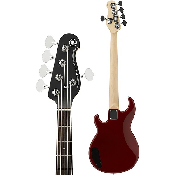 Yamaha BB235 5-String Electric Bass Red White Pickguard