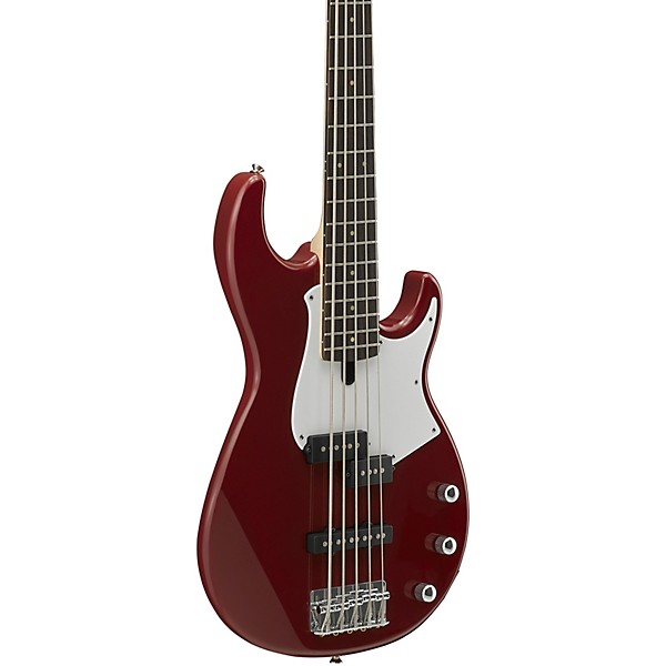 Yamaha BB235 5-String Electric Bass Red White Pickguard