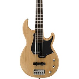 Yamaha BB235 5-String Electric Bass Vintage White ... Yamaha BB235 5-String Electric Bass Natural Satin Black Pearl Pickguard