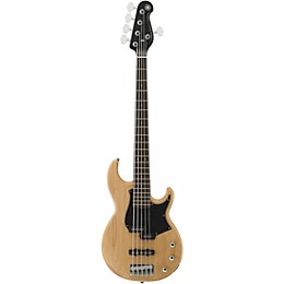 Yamaha BB235 5-String Electric Bass Natural Satin Black Pearl Pickguard