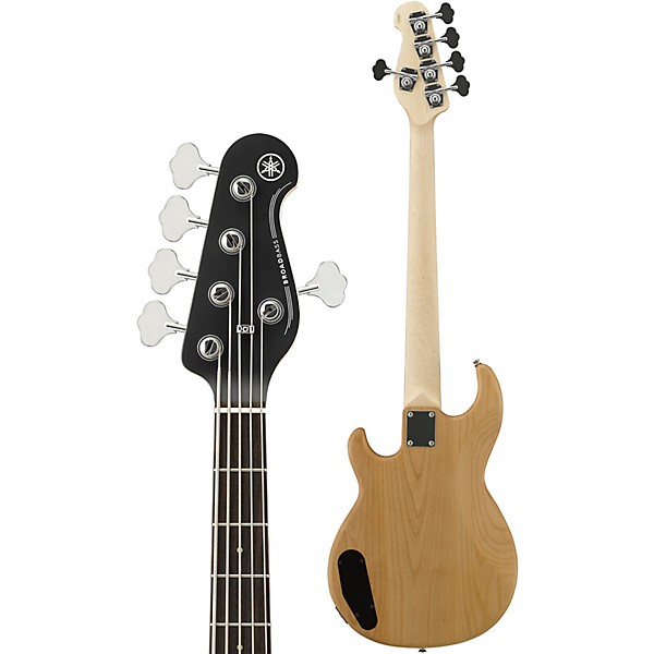 Yamaha BB235 5-String Electric Bass Natural Satin Black Pearl Pickguard