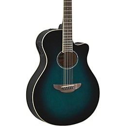 Open Box Yamaha APX600 Acoustic-Electric Guitar Level 2 Oriental Blue Burst 190839747570