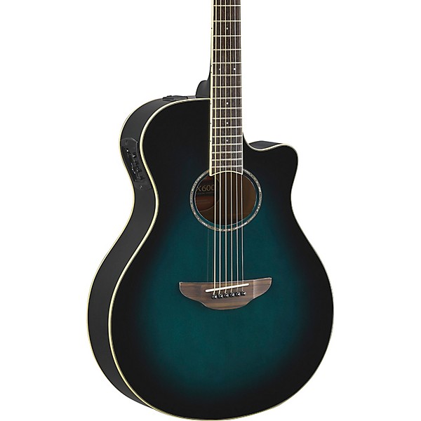 Yamaha APX600 Acoustic-Electric Guitar Oriental Blue Burst – Dr