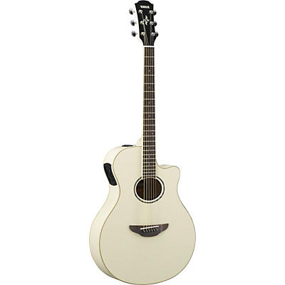 Yamaha Apx600 Acoustic-Electric Guitar Vintage White for sale
