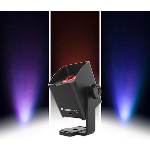 Open Box CHAUVET DJ Freedom H1 RGBAW+UV LED X4 Wireless Wash Lighting System with Built-in D-Fi Level 1
