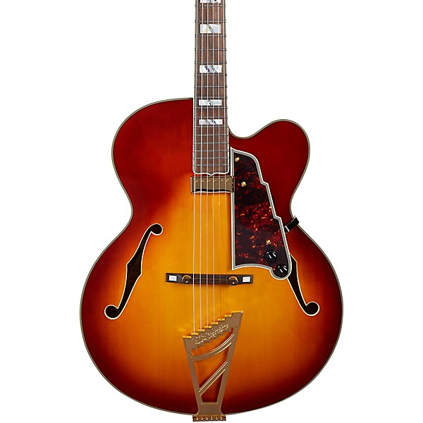 D'Angelico Excel EXL-1 Hollowbody Electric Guitar With Stairstep Tailpiece Iced Tea Burst