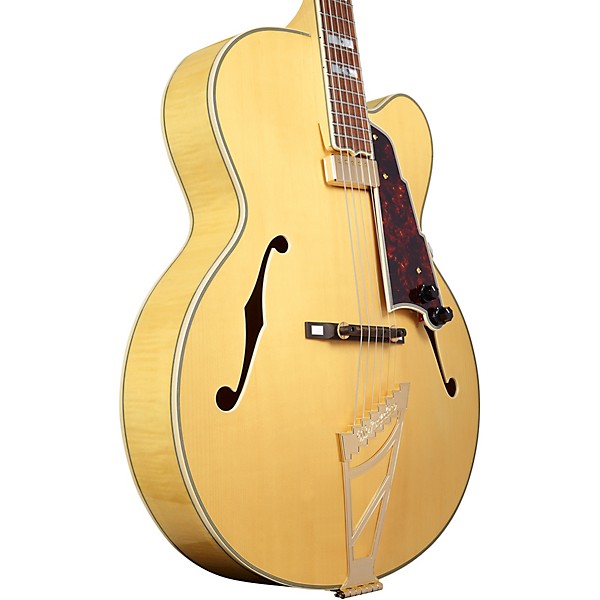 D'Angelico Excel EXL-1 Hollowbody Electric Guitar With Stairstep Tailpiece Natural