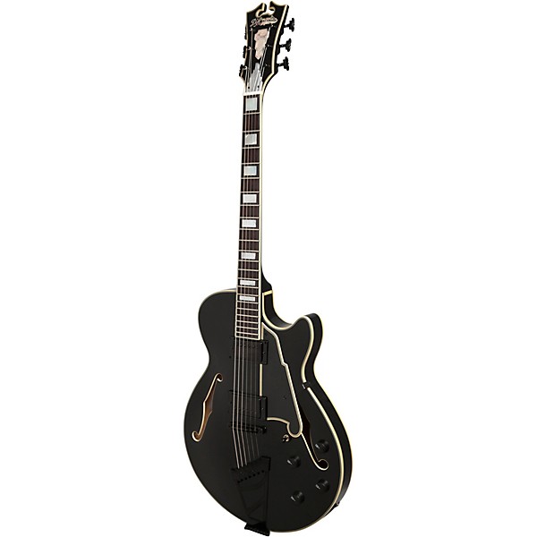 Open Box D'Angelico Excel Series EX-SS Semi-Hollowbody Electric Guitar with Black Hardware Level 2 Black 190839442406