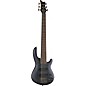 Dean Edge 6 Flame Top 6-String Electric Bass Translucent Black Satin
