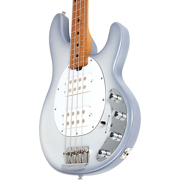 Ernie Ball Music Man StingRay Special HH Maple Fingerboard Electric Bass Snowy Night