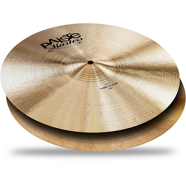 Paiste Masters Thin Hi-Hat Cymbals 16 in. Bottom