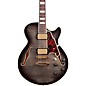 Open Box D'Angelico Excel Series SS Semi-Hollow Electric Guitar with Stopbar Tailpiece Level 2 Gray Black 190839378828 thumbnail