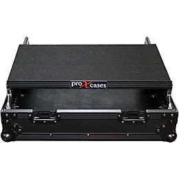 ProX 10U Top Mount 19" Slanted Black on Black Mixer Case 10 RU Space Black