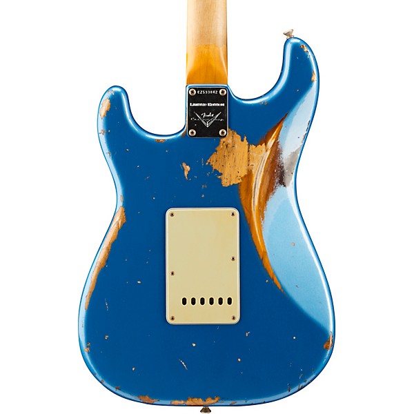 Fender Custom Shop 1962 Heavy Relic Stratocaster Electric Guitar Lake Placid Blue over 3-Color Sunburst